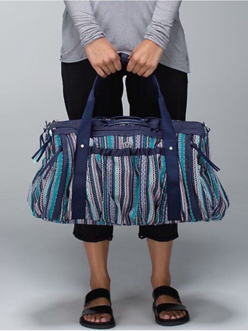 Lululemon Keep On Running Duffel Bag Needa Margarita Cadet Blue NWOT